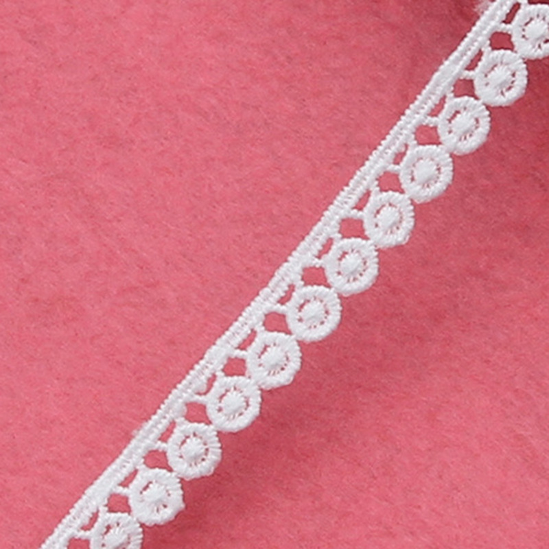 Sewing Eyelet Fabric - 50Yds White Lace Ribbon Fabric Trim