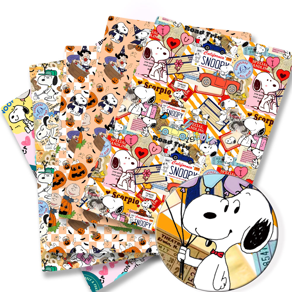 Sewing In Textile - TAKARA TOMY Snoopy fabric140x50CM Cartoon Polyester