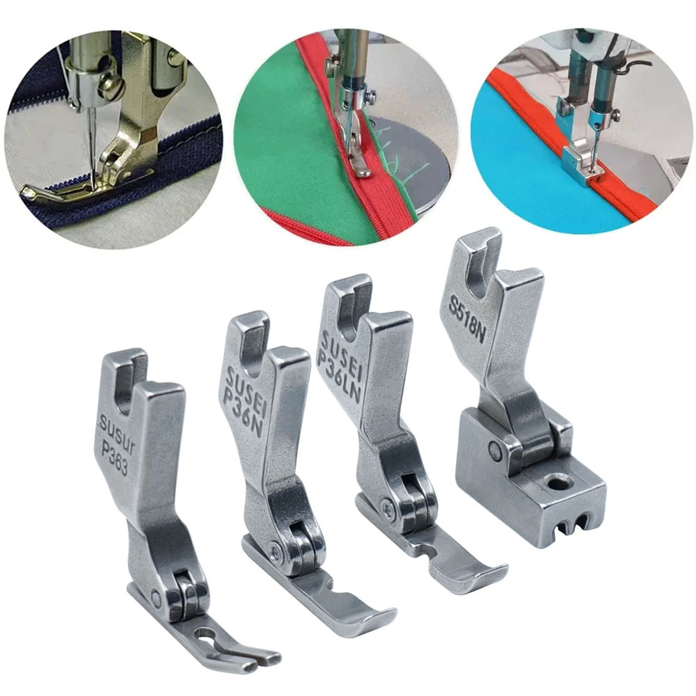 Zipper Foot Presser - 4 PCS/Set Zipper Presser Foot Industrial