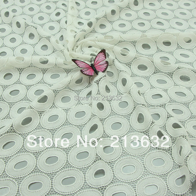Sewing Eyelet Fabric - High-End White Fabrics Embroidery Eyelet Embroidered