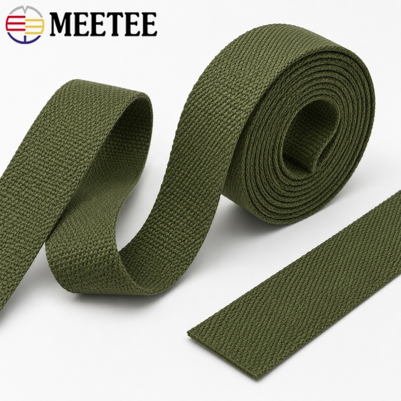 Binding Tape Bias - 10Meters 15-50mm 2mm Thick Army Green