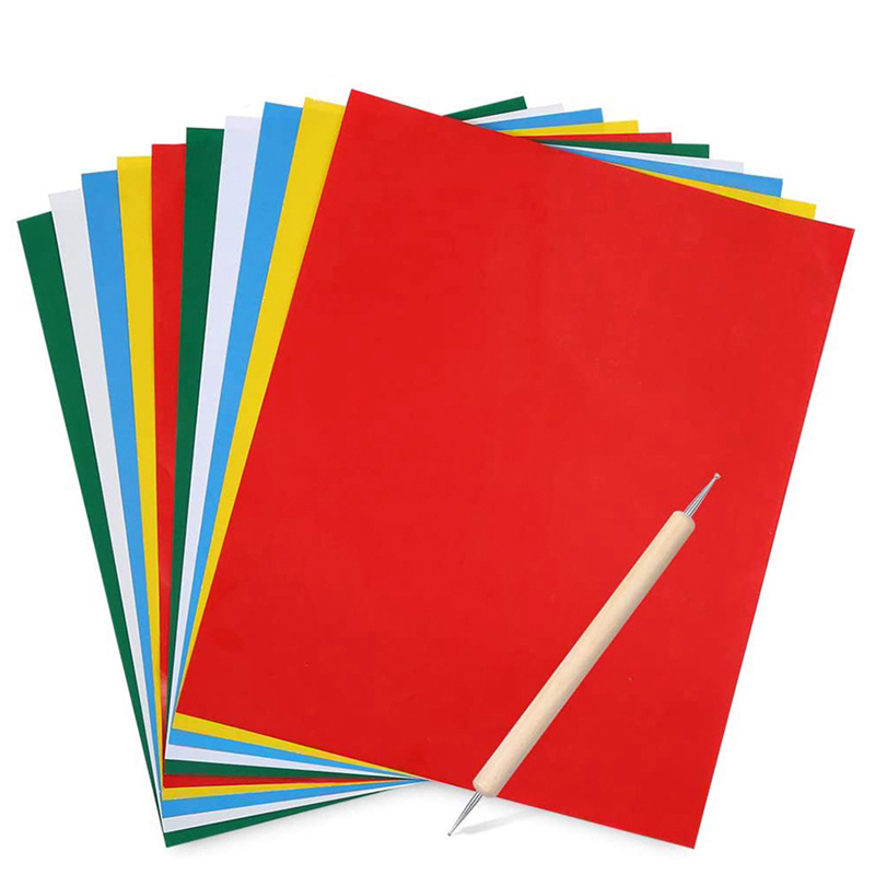 Sewing Tas - 10Pcs Embroidery Transfer Paper with Embossing