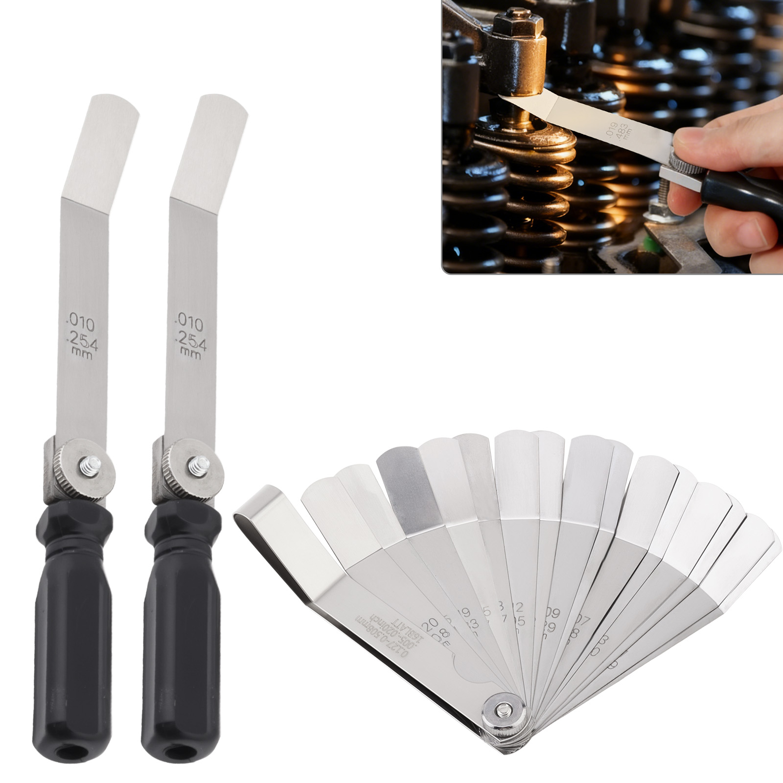 Seam Gauge Metal - Stainless Steel Offset Valve Tappet Feeler