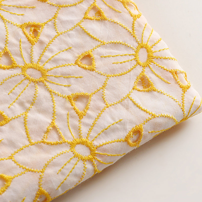 Sewing Eyelet Fabric - 100% Cotton Embroidered Eyelet Lace Fabric