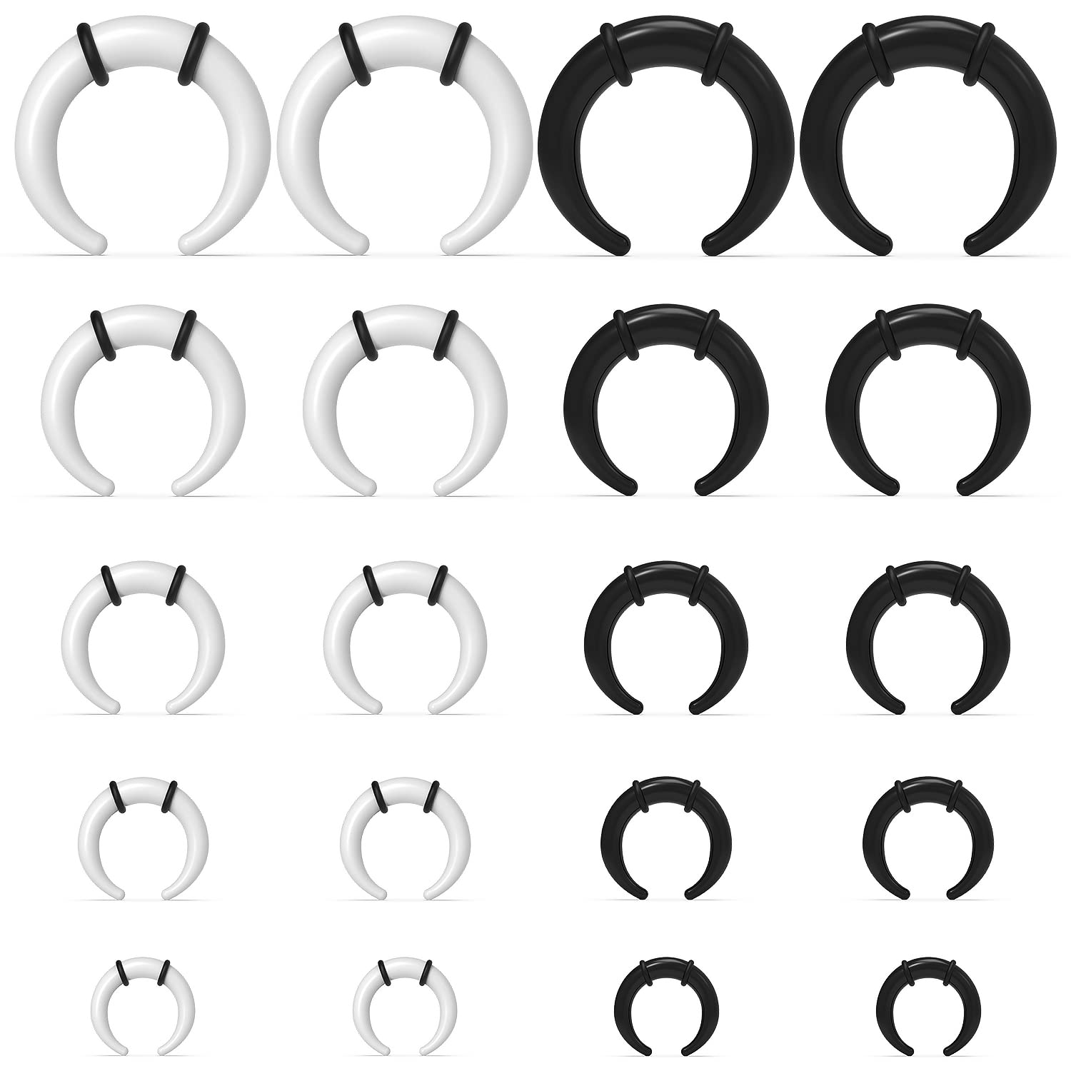 Seam Gauge Metal - Large Septum Rings 14G 12G 8G