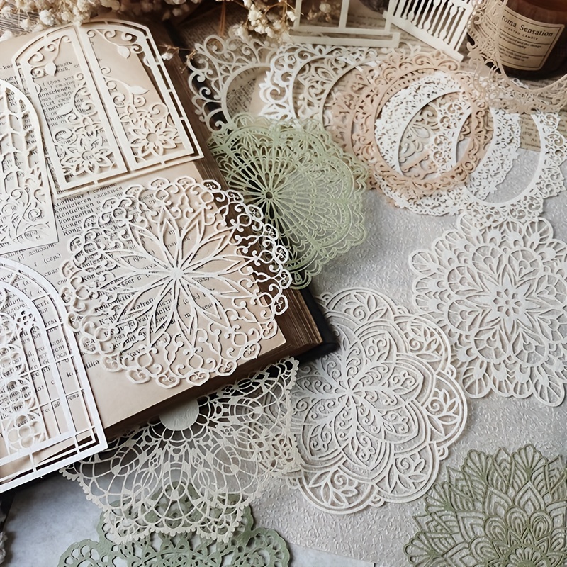 10 pcs Vintage Lace Hollow Mat - огляд і ціна Pattern Tissue Paper
