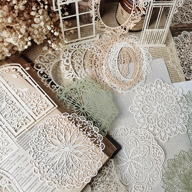 10 pcs Vintage Lace Hollow Mat - огляд і ціна Pattern Tissue Paper
