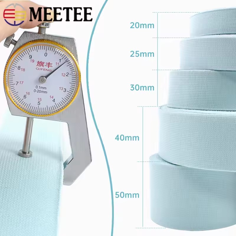 3/5Meters 20-50mm Flat Elastic - огляд і ціна Binding Tape Bias