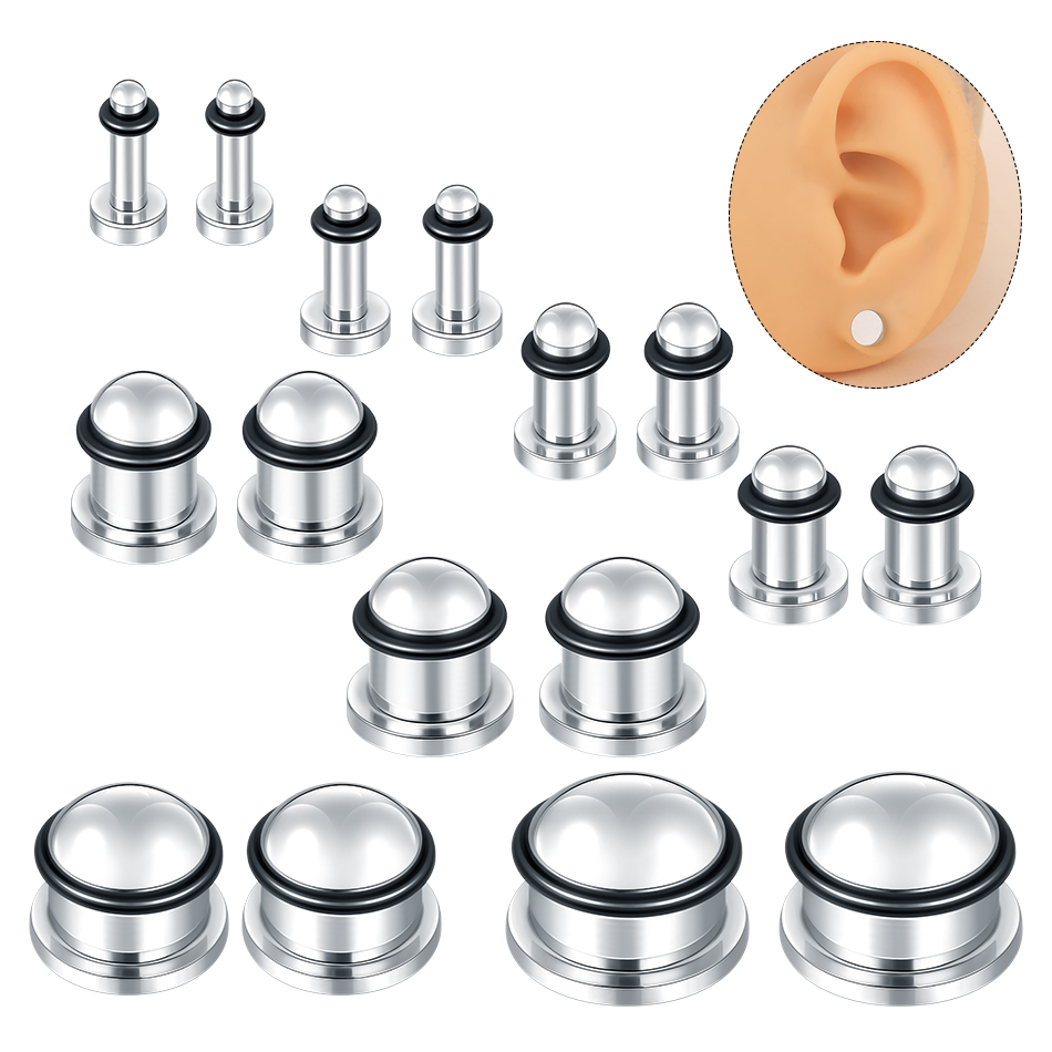 1Pair Stainless Steel Ear Tunn - огляд і ціна Seam Gauge Metal