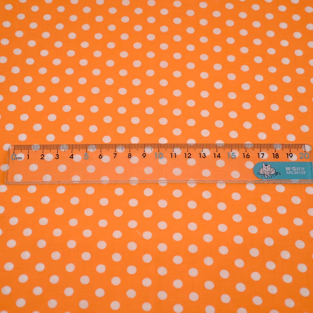 50X150CM White Orange Polka Do - огляд і ціна Sewing In Textile