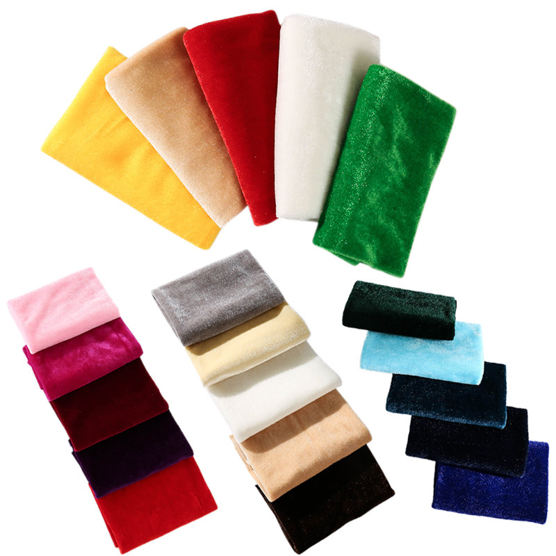 5Pcs 50x50cm Solid Color Velve - огляд і ціна Sewing Velvet Fabric