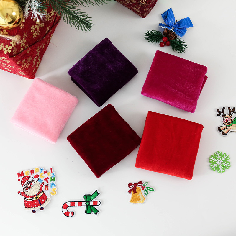 5Pcs 50x50cm Solid Color Velve - огляд і ціна Sewing Velvet Fabric