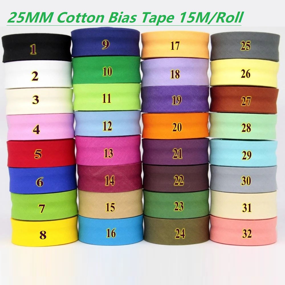 25mm Cotton Folded Bias Tape I - огляд і ціна Binding Tape Bias