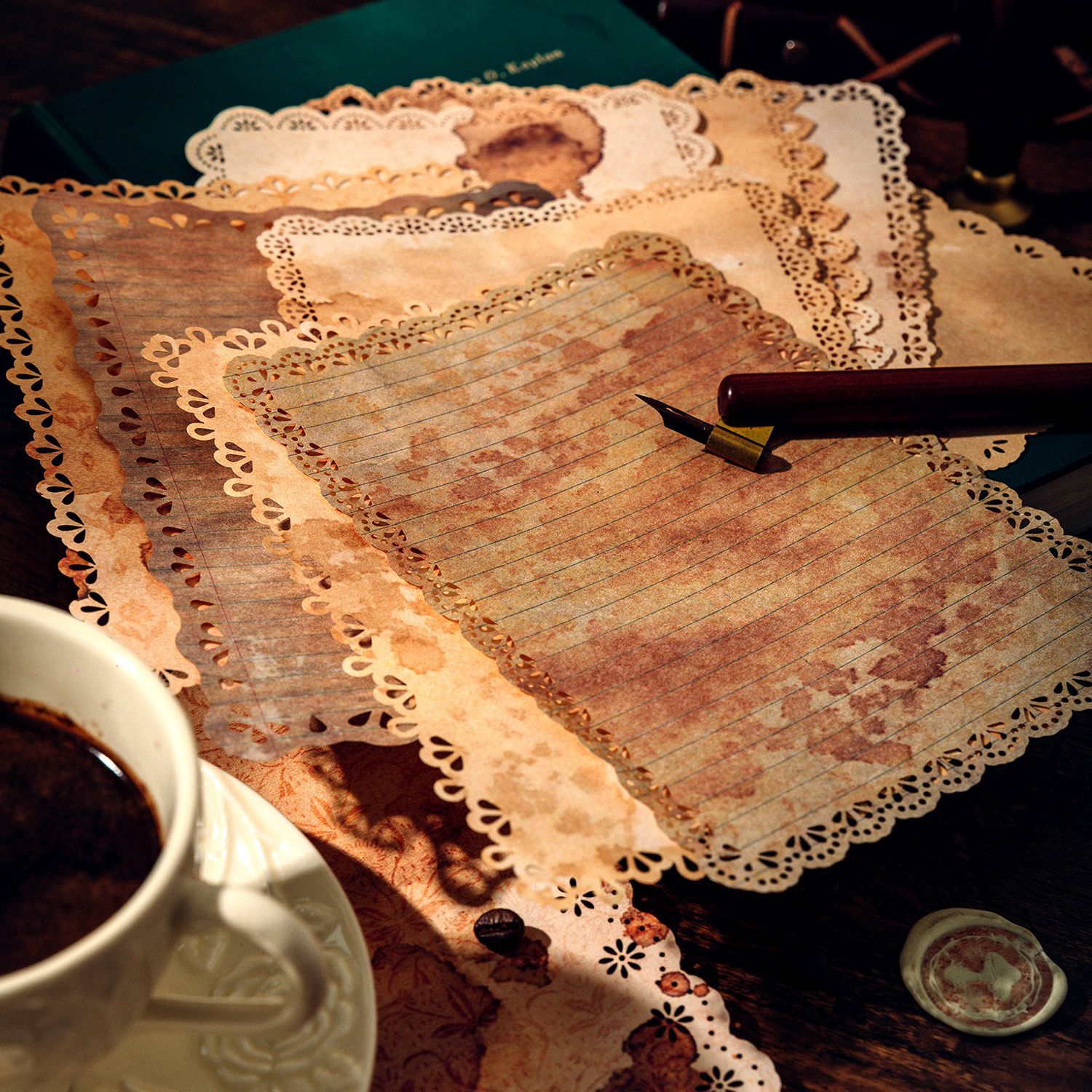 10 pcs Large size Lace lace Re - огляд і ціна Pattern Tissue Paper