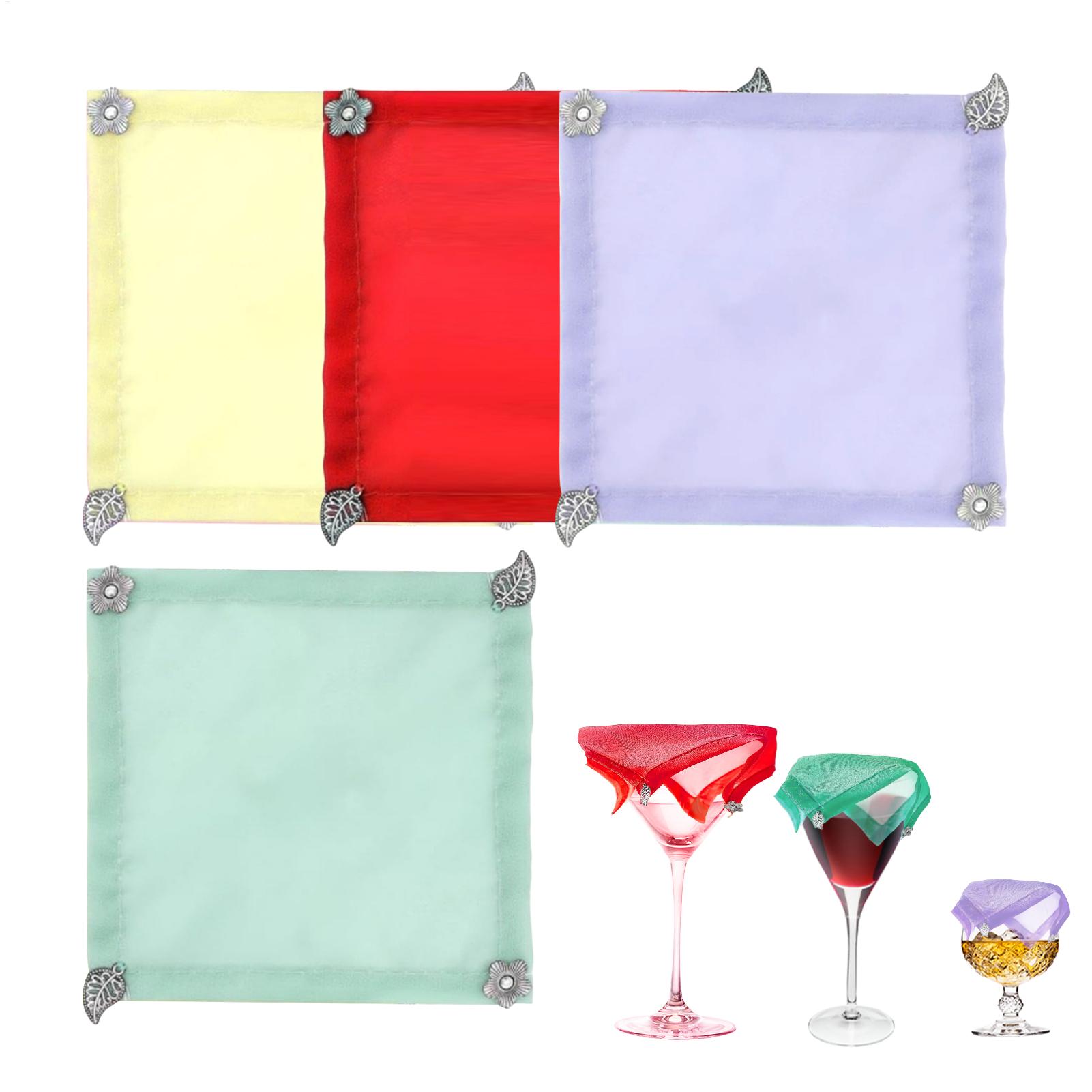 4pcs/set Weighted Wine Covers  - огляд і ціна Fabric Weight Set