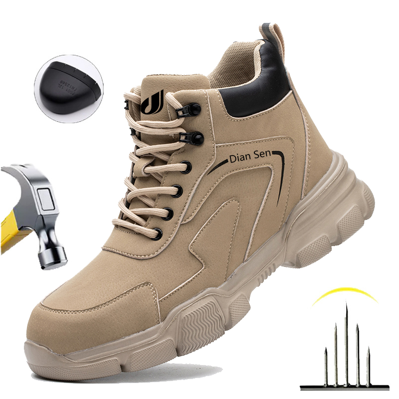 Mens Work Boots Steel Toe Shoe - огляд і ціна Sewing Nylon