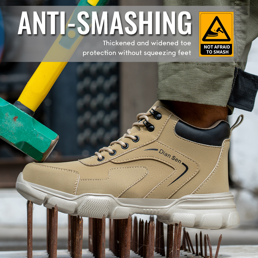 Mens Work Boots Steel Toe Shoe - огляд і ціна Sewing Nylon