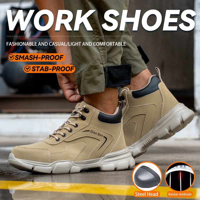 Mens Work Boots Steel Toe Shoe - огляд і ціна Sewing Nylon