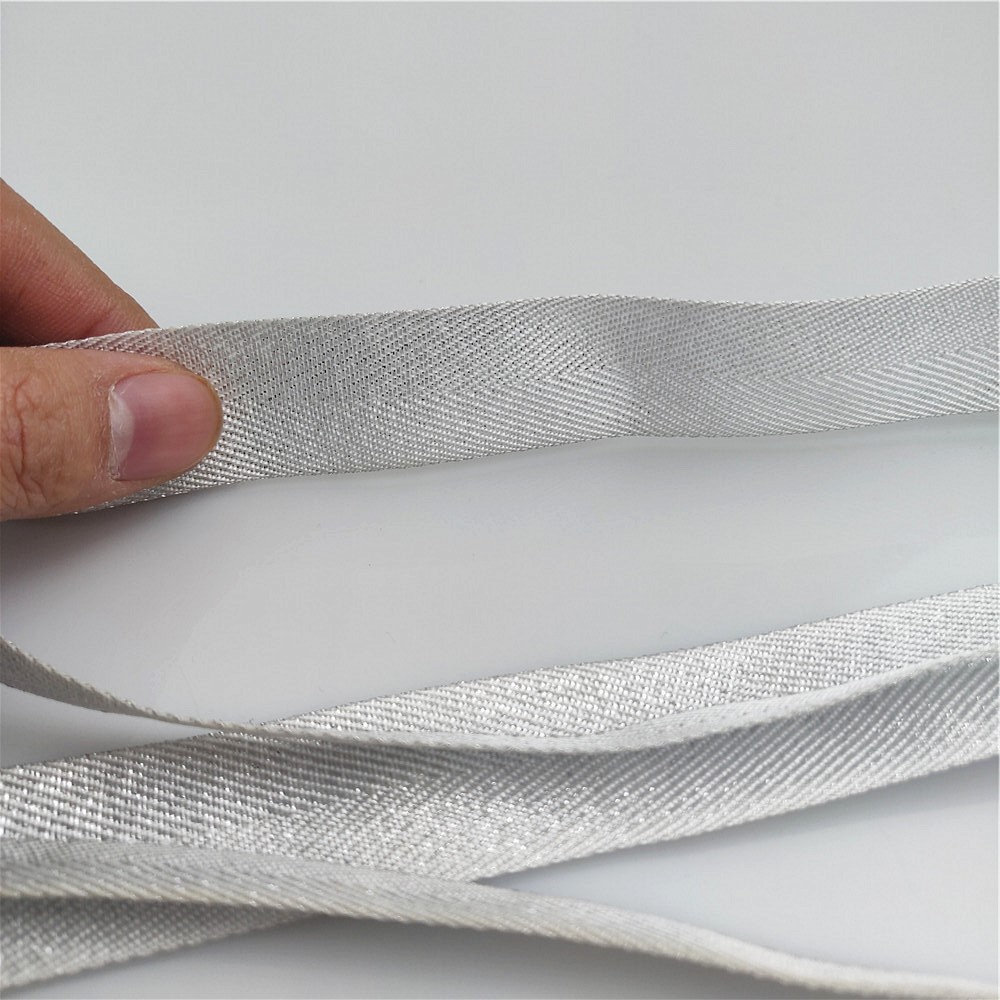 10-50mm Width Silver Twill Pol - огляд і ціна Binding Tape Bias