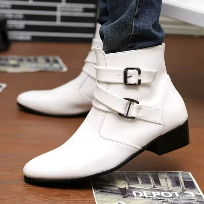 New Men's Boots Leather Chelse - огляд і ціна Sewing Nylon