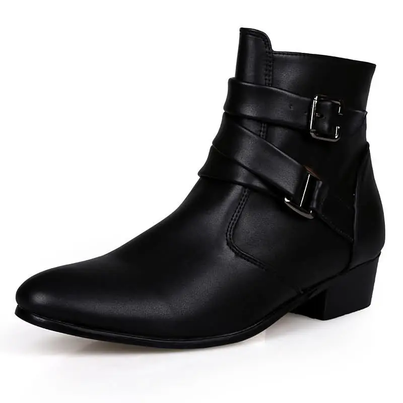 New Men's Boots Leather Chelse - огляд і ціна Sewing Nylon
