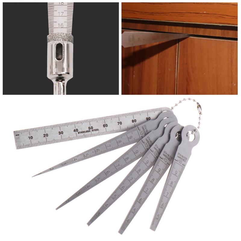 6Pcs Feeler Measuring Tool Tap - огляд і ціна Seam Gauge Metal