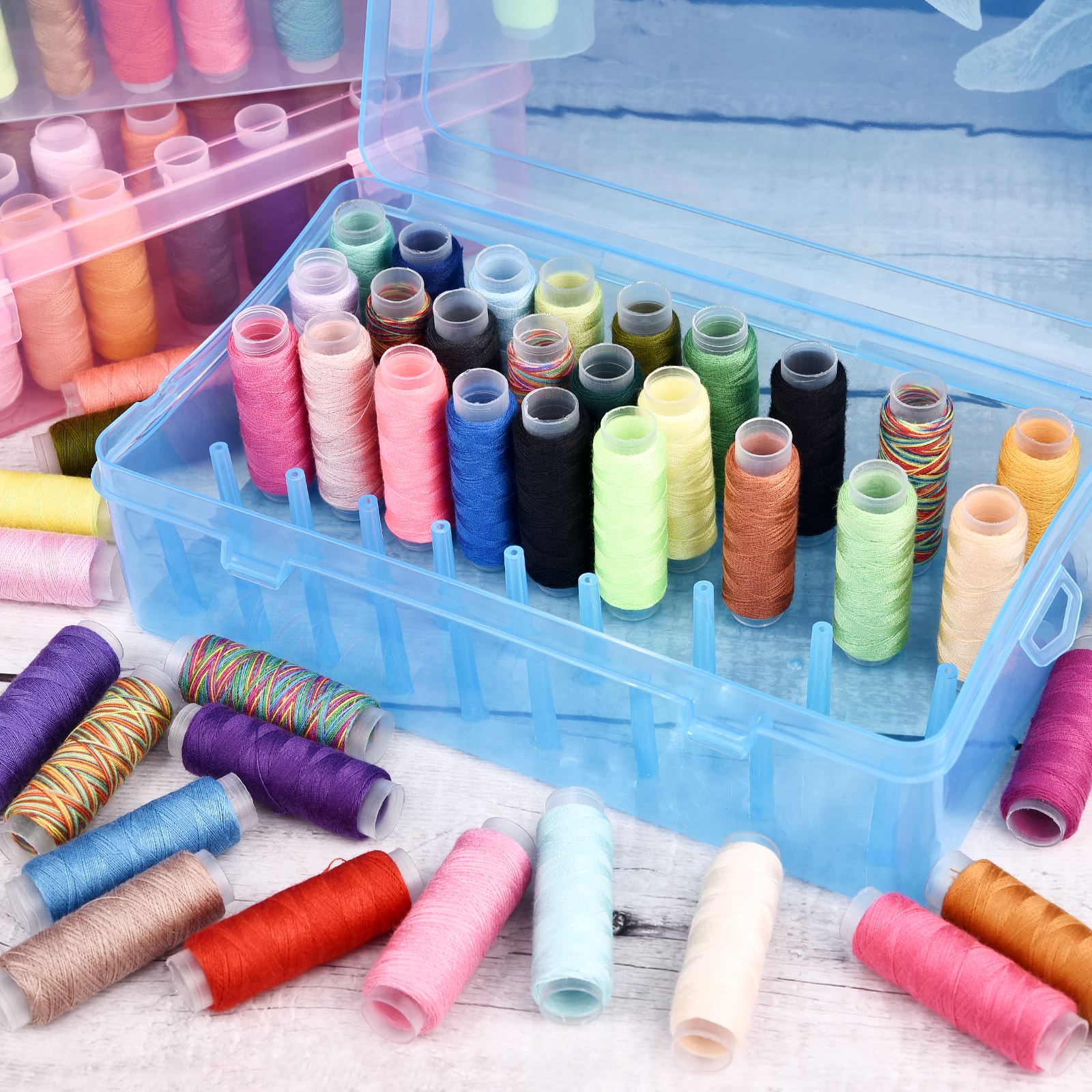 42 Axis Sewing Threads Box Bob - огляд і ціна Sewing Tas