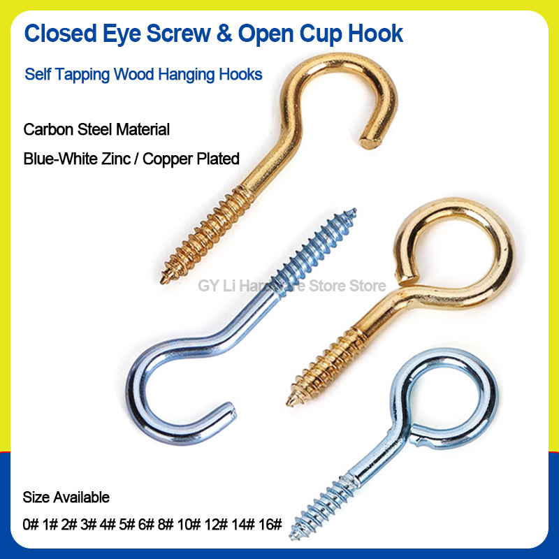 Self Tapping Closed & Open Eye - огляд і ціна Hook Eye Fastener