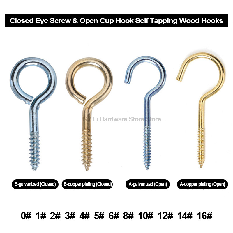 Self Tapping Closed & Open Eye - огляд і ціна Hook Eye Fastener