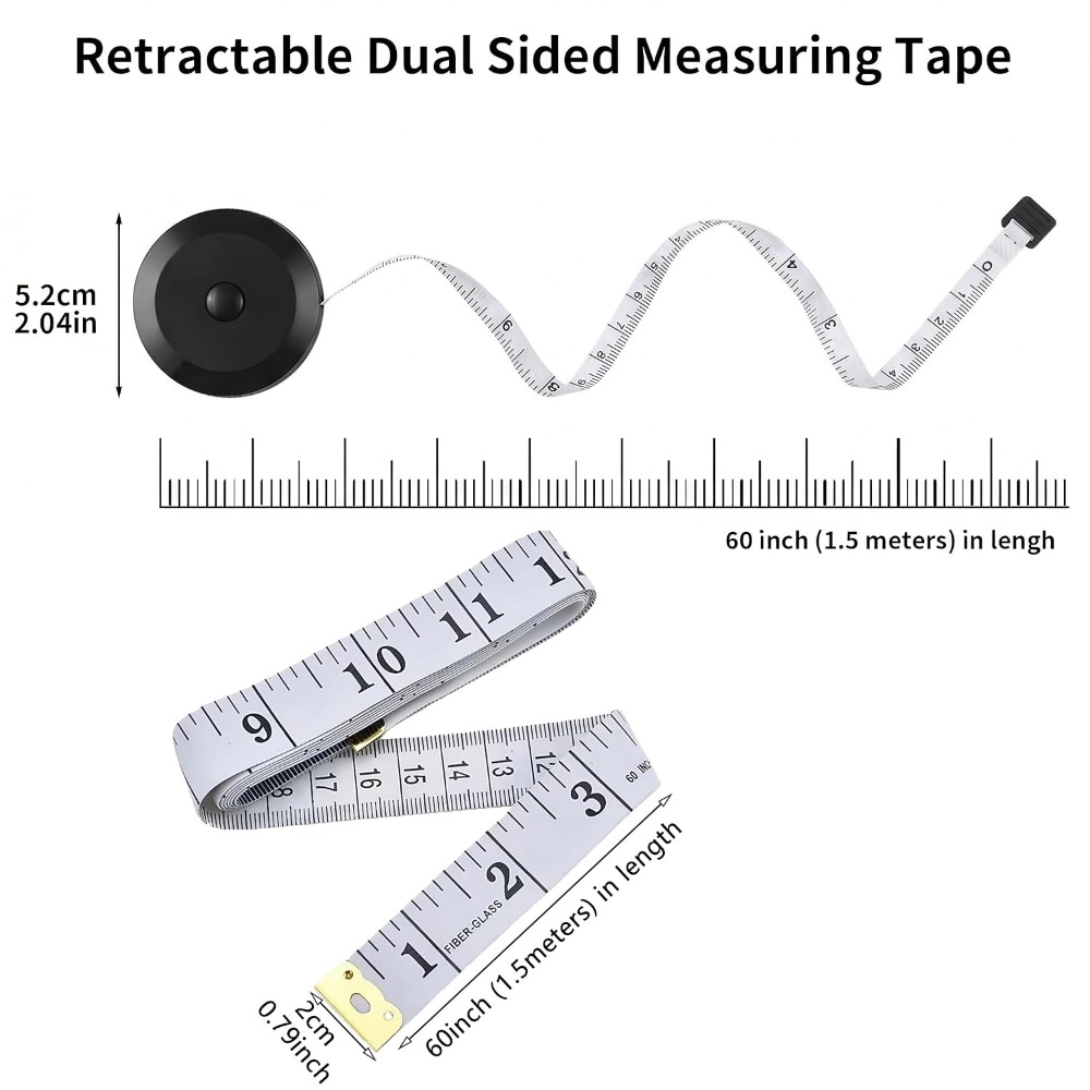 Soft Tape Measure Set of 2 Pac - огляд і ціна Fabric Weight Set