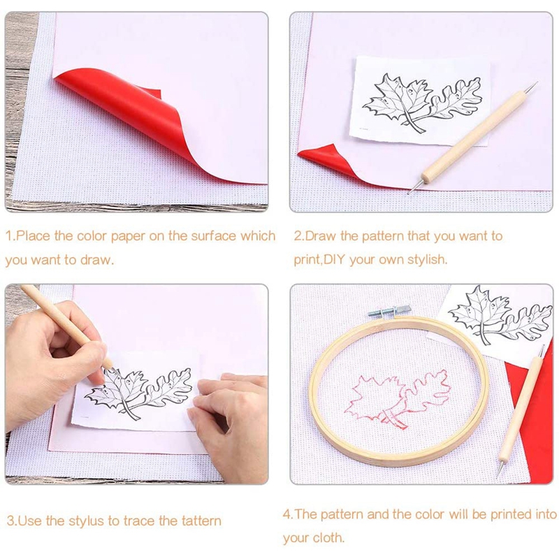10Pcs Embroidery Transfer Pape - огляд і ціна Sewing Tas