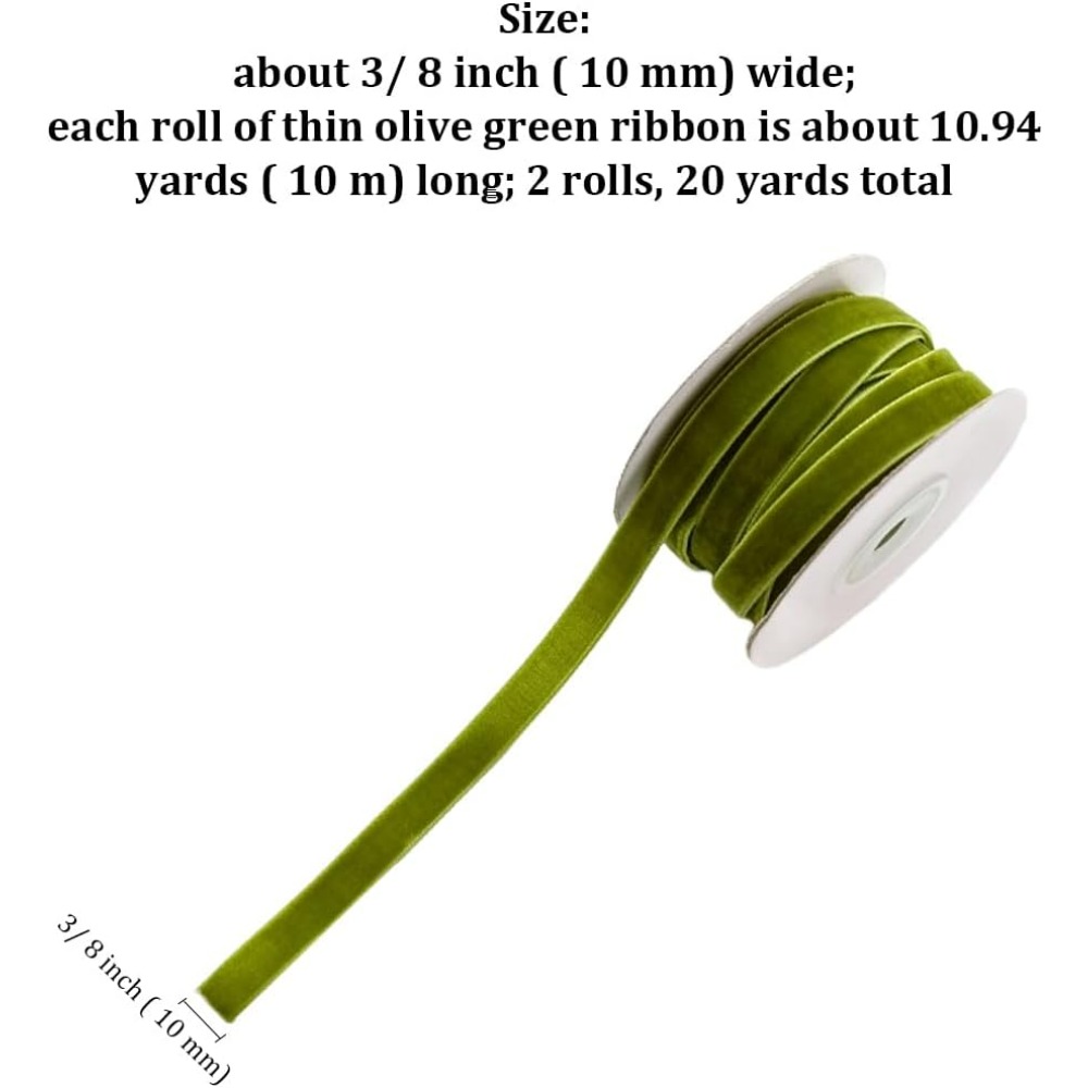 2 Rolls 21.88 Yards 3/8 Inch G - огляд і ціна Sewing Velvet Fabric
