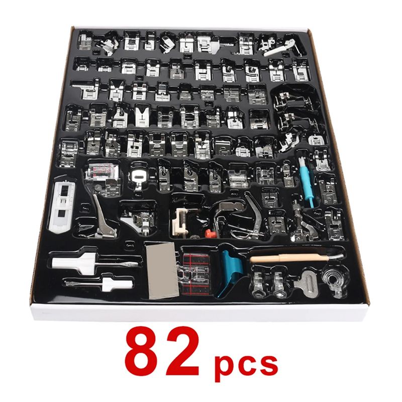 Stock Quantity 82PCS Sewing Ma - огляд і ціна Zipper Foot Presser