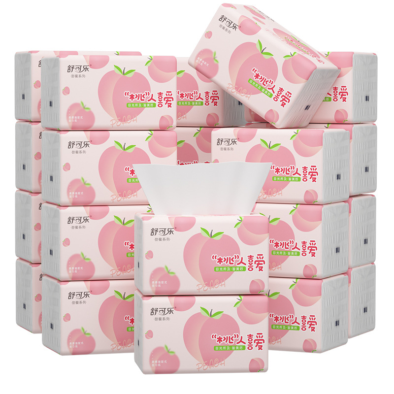 Cute Peach Pattern Facial Tiss - огляд і ціна Pattern Tissue Paper