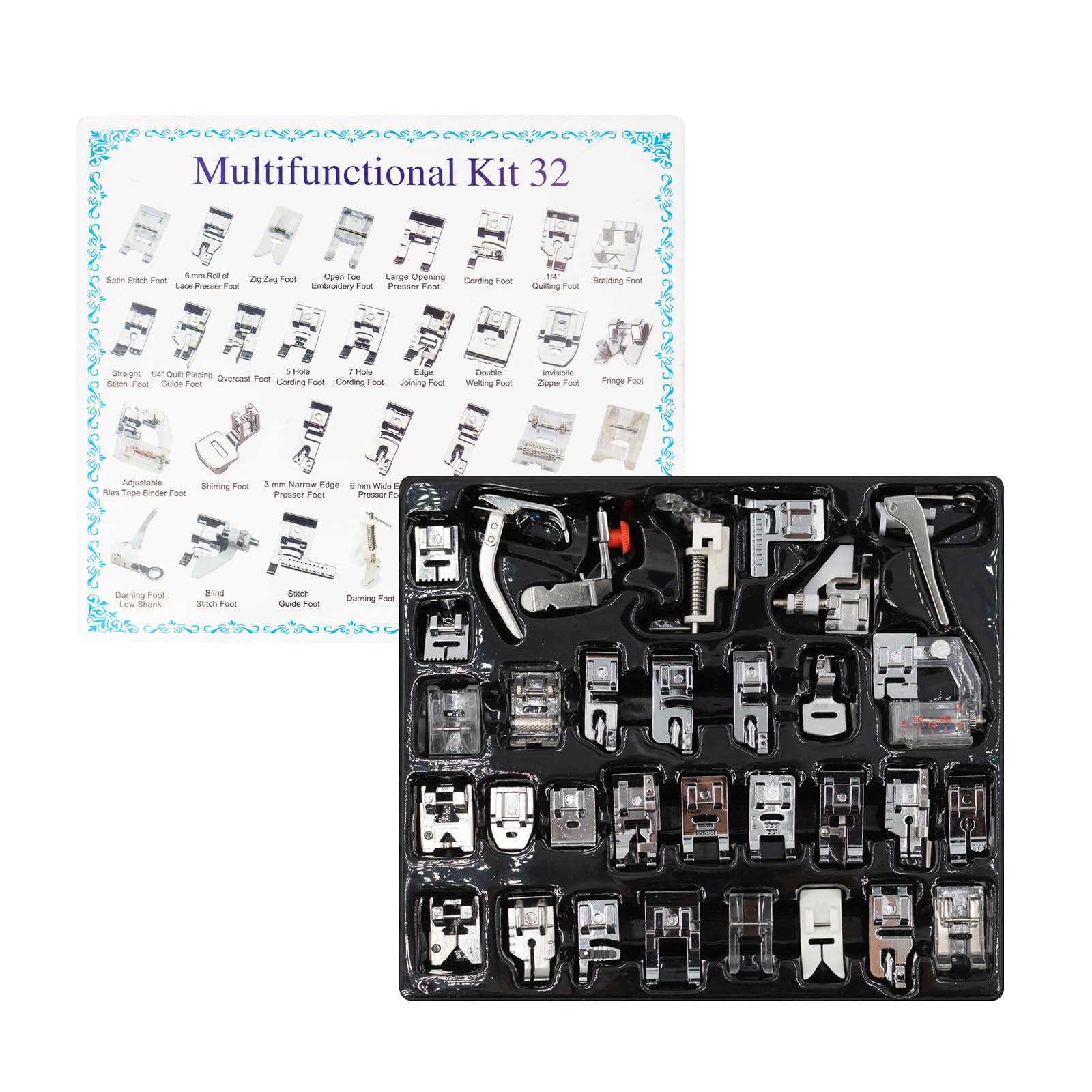32 in 1 Multi-Function Sewing  - огляд і ціна Zipper Foot Presser