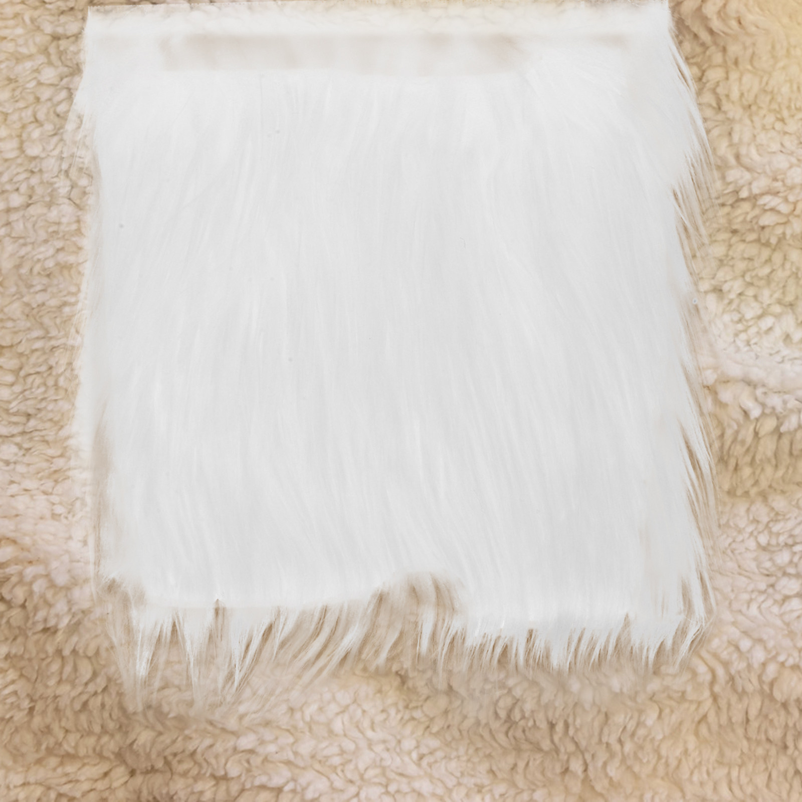 2Pcs Square Long Hair Faux Fab - огляд і ціна Sewing In Textile