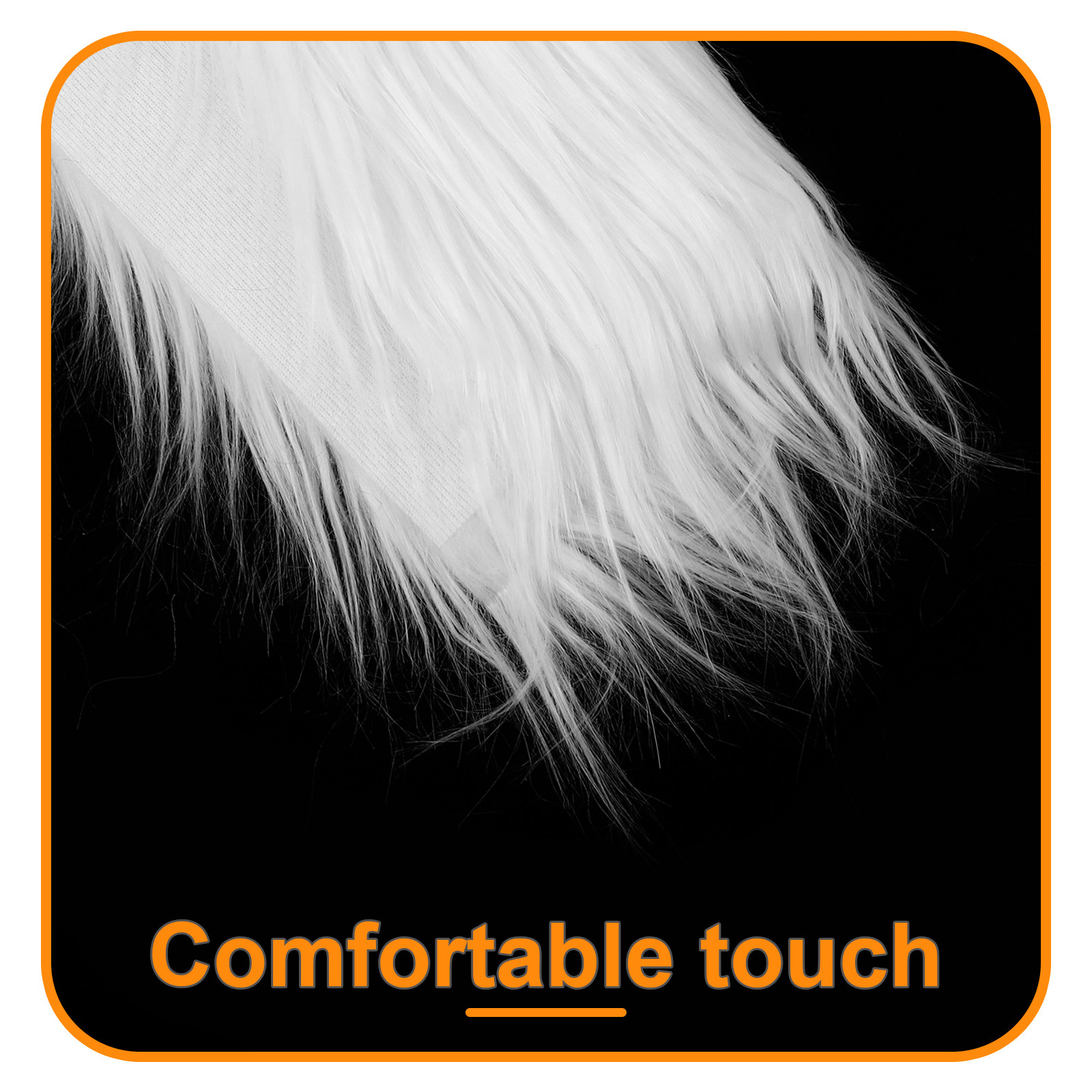 2Pcs Square Long Hair Faux Fab - огляд і ціна Sewing In Textile