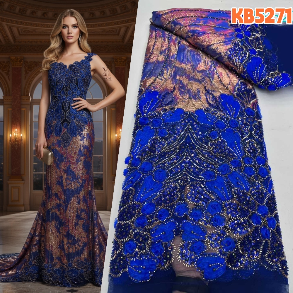 Nigerian Lace Fabric 5 Yards H - огляд і ціна Sewing Velvet Fabric