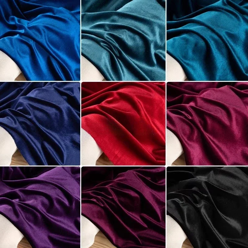 Solid Colored Velvet Fabric Fo - огляд і ціна Sewing Velvet Fabric