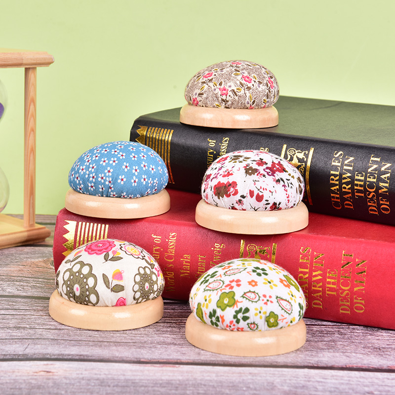 1pc Wood Bottom Base Needle Pi - огляд і ціна Sewing Pin Cushion