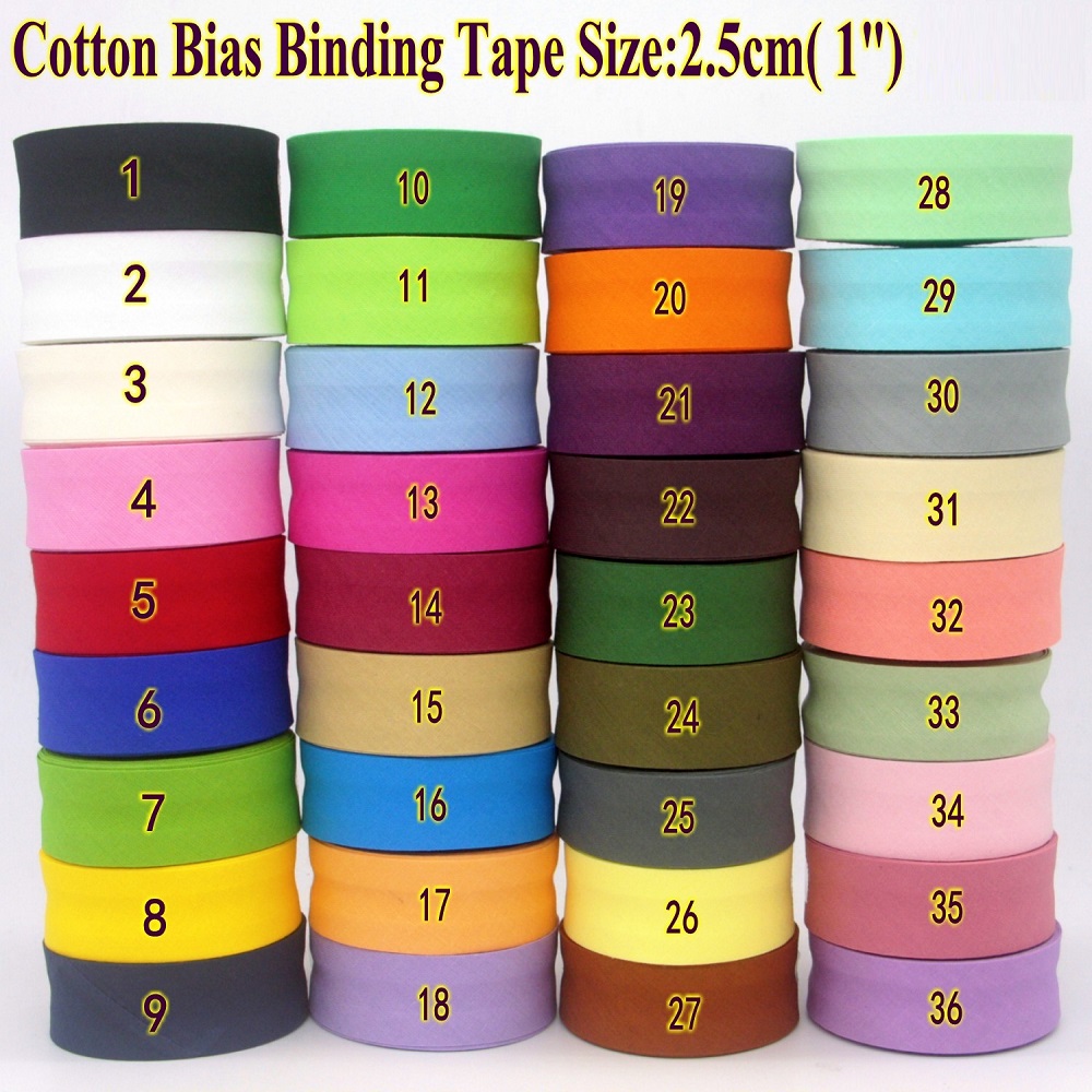 25mm Cotton Folded Bias Tape I - огляд і ціна Binding Tape Bias