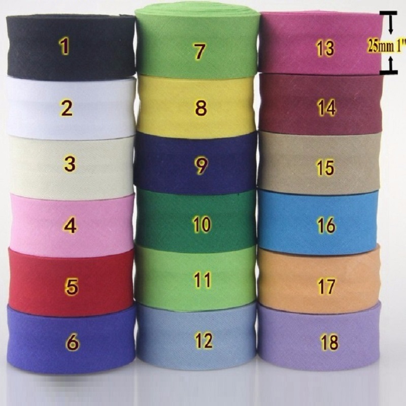 25mm Cotton Folded Bias Tape I - огляд і ціна Binding Tape Bias