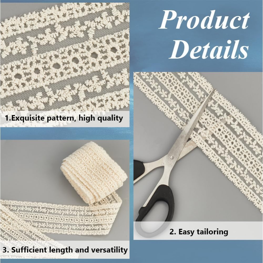 2.2 Inch Wide Vintage Cotton L - огляд і ціна Sewing Eyelet Fabric