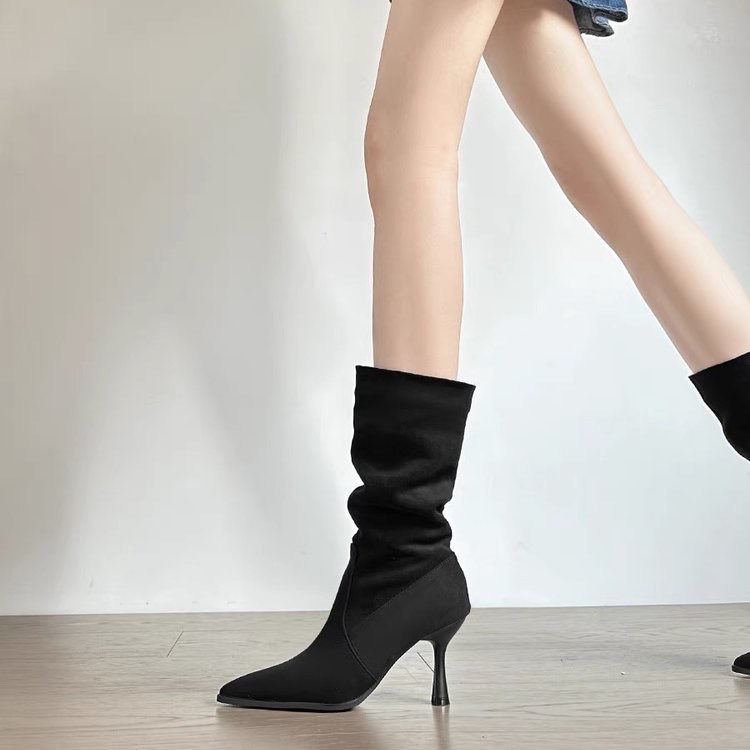 Cow Suede Mid-calf Modern Boot - огляд і ціна Sewing Nylon