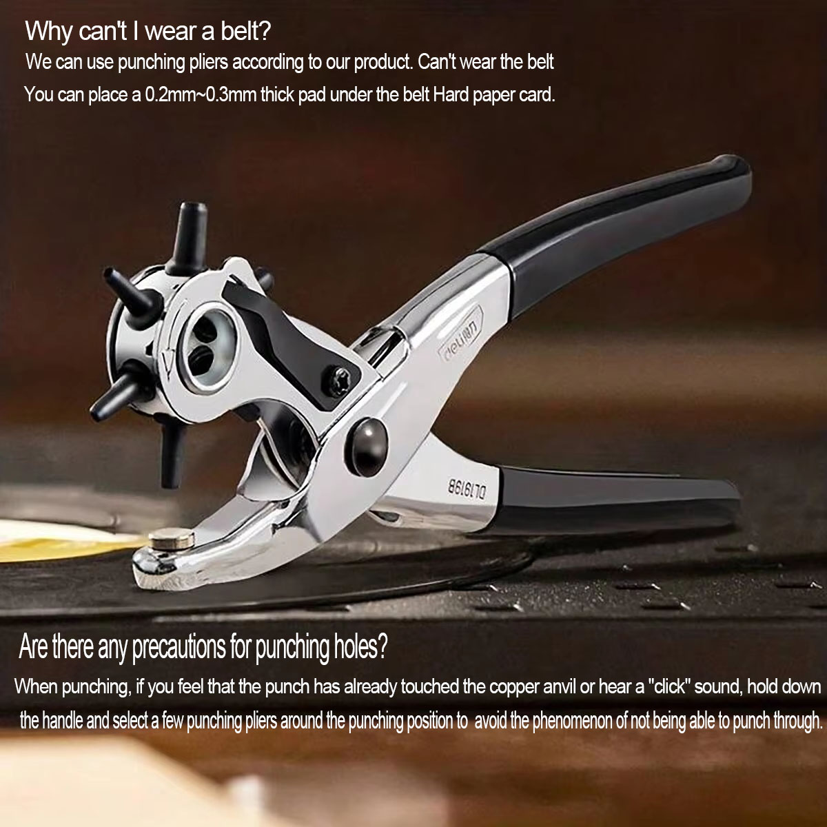 1pc-Belt Punch Pliers Leather  - огляд і ціна Sewing Eyelet Fabric