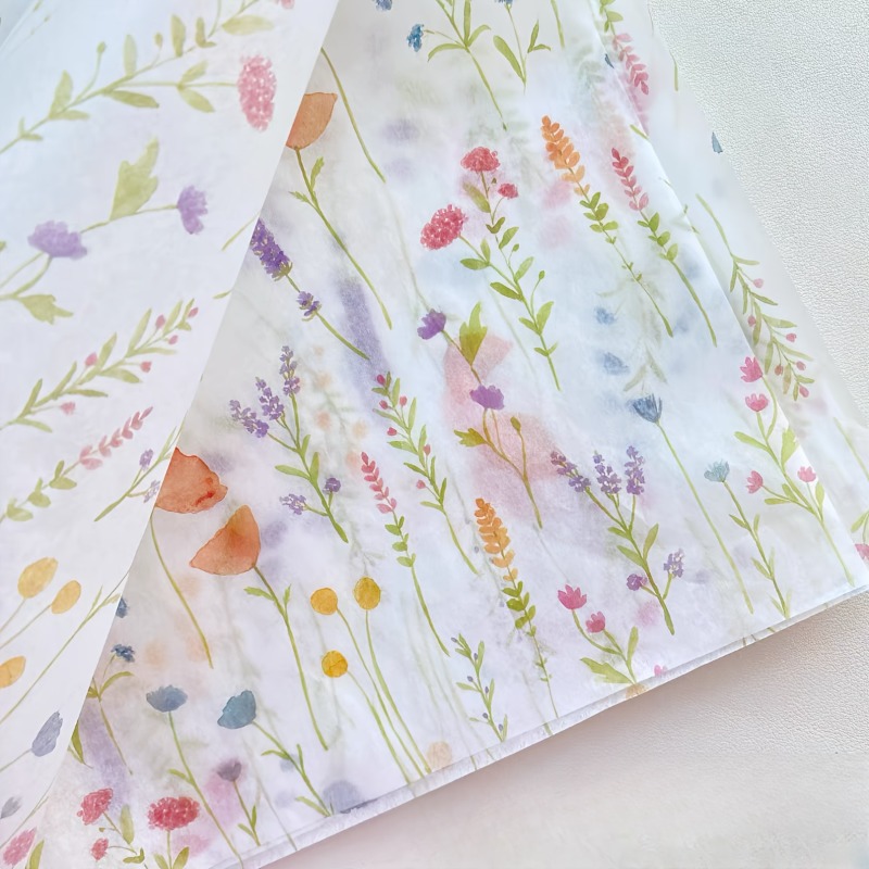 20 Sheets Lavender Print Gift  - огляд і ціна Pattern Tissue Paper