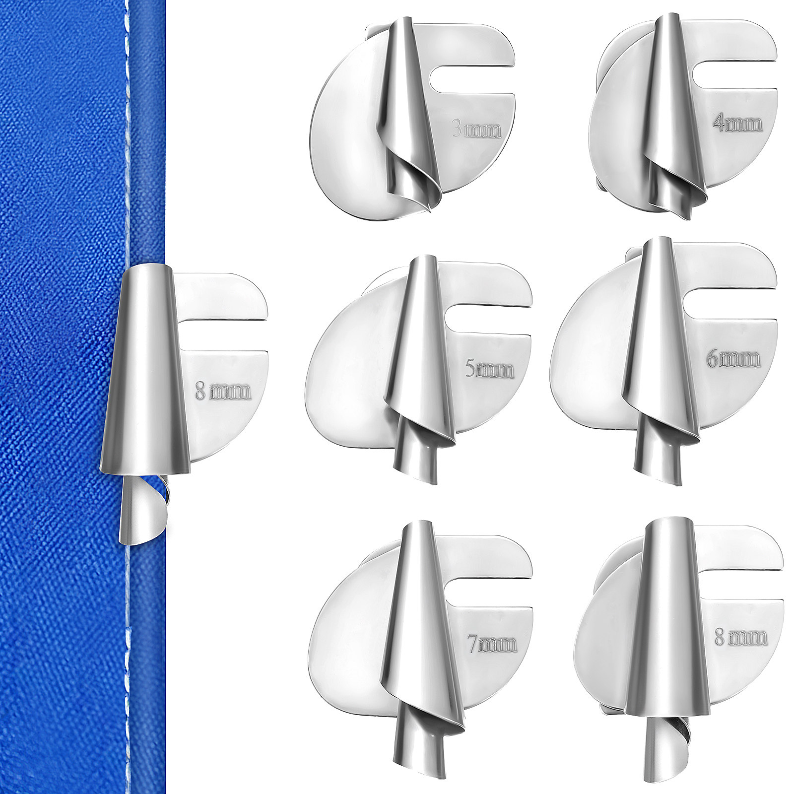6Pcs Universal Rolled Hem Pres - огляд і ціна Sewing Hemming
